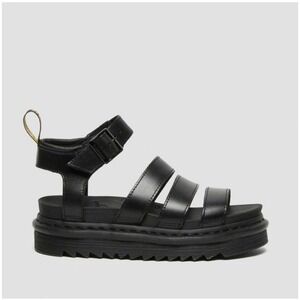Dr Martens Blair Platform Gladiator Sandals Black‎ Buckle Chunky Sole Sz 11